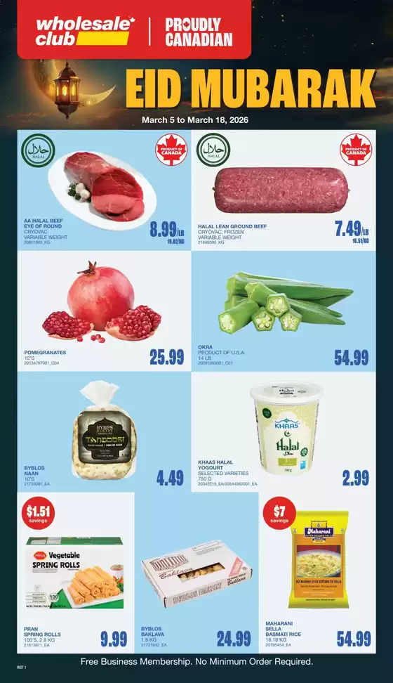 Wholesale Club catalogue in Scarborough | Great discounts on selected products | 2026-03-05T00:00:00.000Z - 2026-03-18T00:00:00.000Z