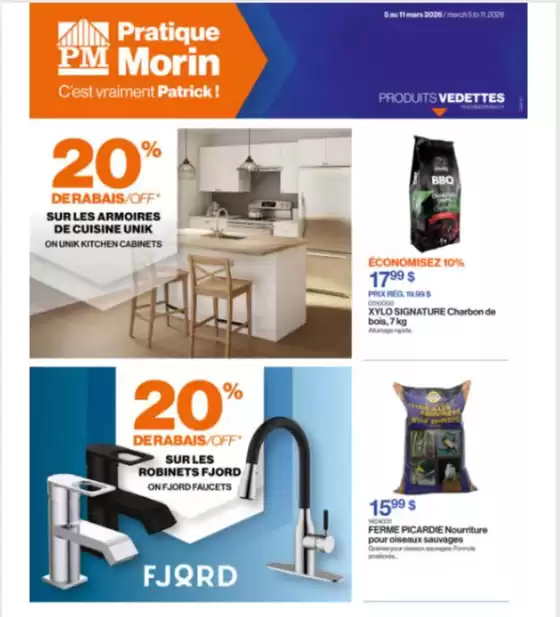 Patrick Morin catalogue | 20% de rabais off  | 2026-03-05T00:00:00.000Z - 2026-03-11T00:00:00.000Z