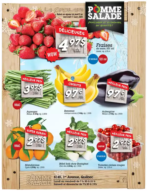 Pomme Salade catalogue in Botwood | Great offer for all customers | 2026-03-05T00:00:00.000Z - 2026-03-11T00:00:00.000Z