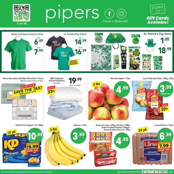Pipers catalogue in Cape Breton | Flyer Pipers | 2026-03-05T00:00:00.000Z - 2026-03-11T00:00:00.000Z