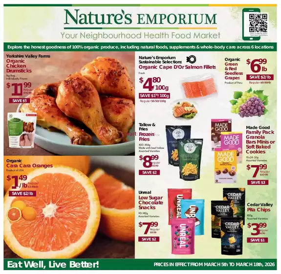 Nature's Emporium catalogue in Cape Breton | Nature's Emporium Bi-Weekly Flyer March 5 to 18 | 2026-03-06T00:00:00.000Z - 2026-03-18T00:00:00.000Z