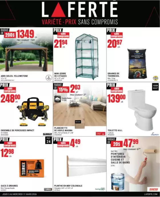 Laferté catalogue in Cape Breton | Variete prix sans compromis | 2026-03-06T00:00:00.000Z - 2026-03-11T00:00:00.000Z