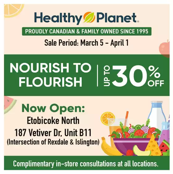 Healthy Planet catalogue in Ottawa | Up to 30% off  | 2026-03-09T00:00:00.000Z - 2026-03-11T00:00:00.000Z