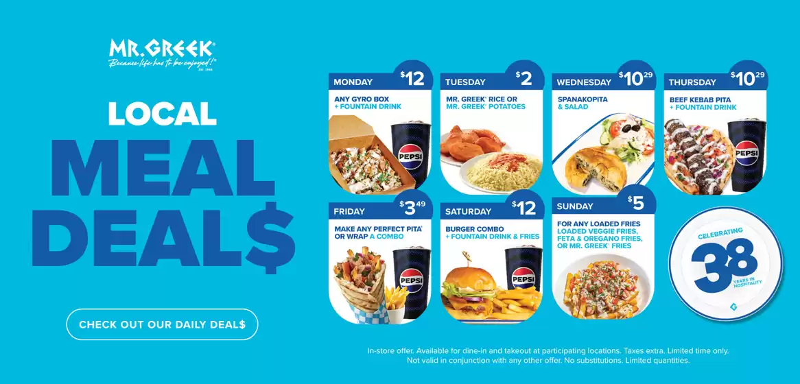 Mr Greek catalogue in Quesnel | Local meal deals  | 2026-03-10T00:00:00.000Z - 2026-03-24T00:00:00.000Z