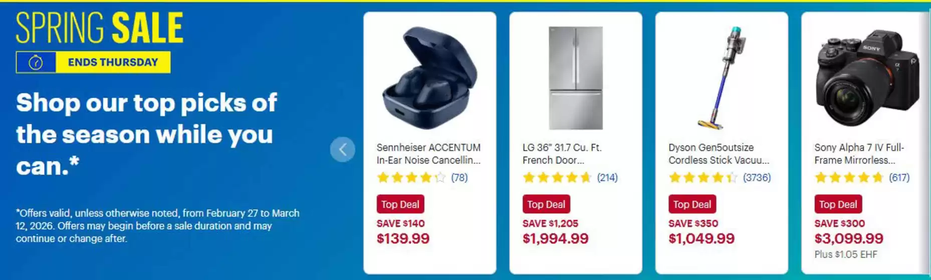 Best Buy catalogue in Saint-Lambert | Spring sale  | 2026-03-10T00:00:00.000Z - 2026-03-12T00:00:00.000Z