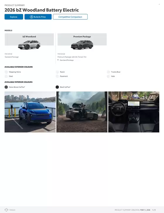 Toyota catalogue in Sault Ste. Marie | bZ Woodland | 2026-03-11T00:00:00.000Z - 2027-01-31T00:00:00.000Z