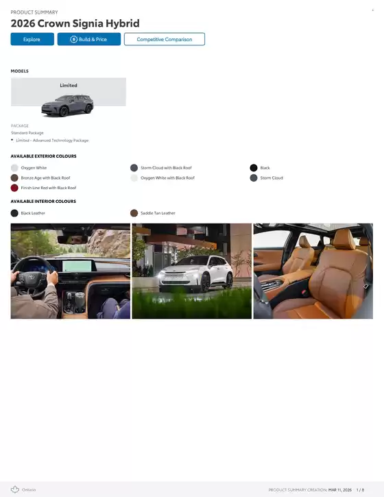 Toyota catalogue in Sault Ste. Marie | Crown Signia | 2026-03-11T00:00:00.000Z - 2027-01-31T00:00:00.000Z