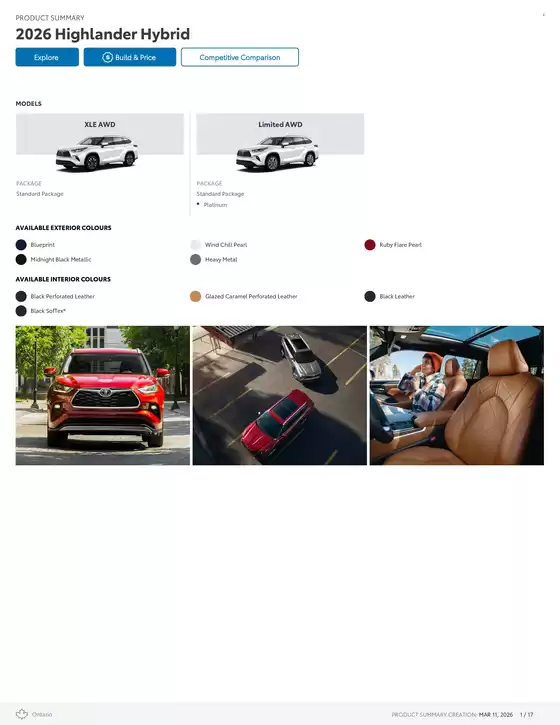 Toyota catalogue in Sault Ste. Marie | Highlander | 2026-03-11T00:00:00.000Z - 2027-01-31T00:00:00.000Z