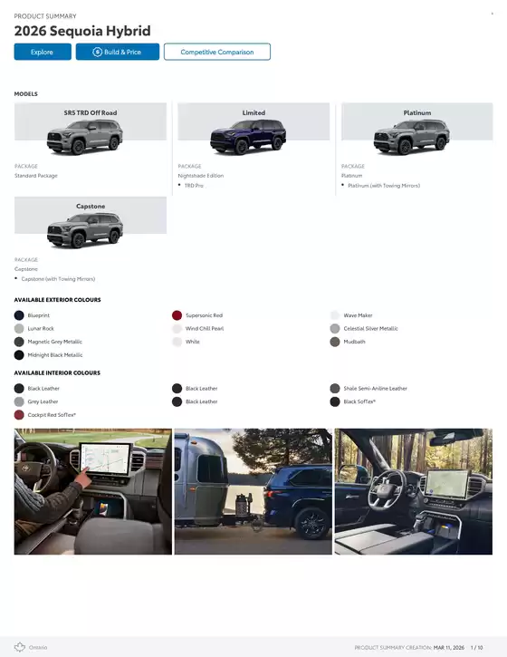 Toyota catalogue in Sault Ste. Marie | Sequoia | 2026-03-11T00:00:00.000Z - 2027-01-31T00:00:00.000Z