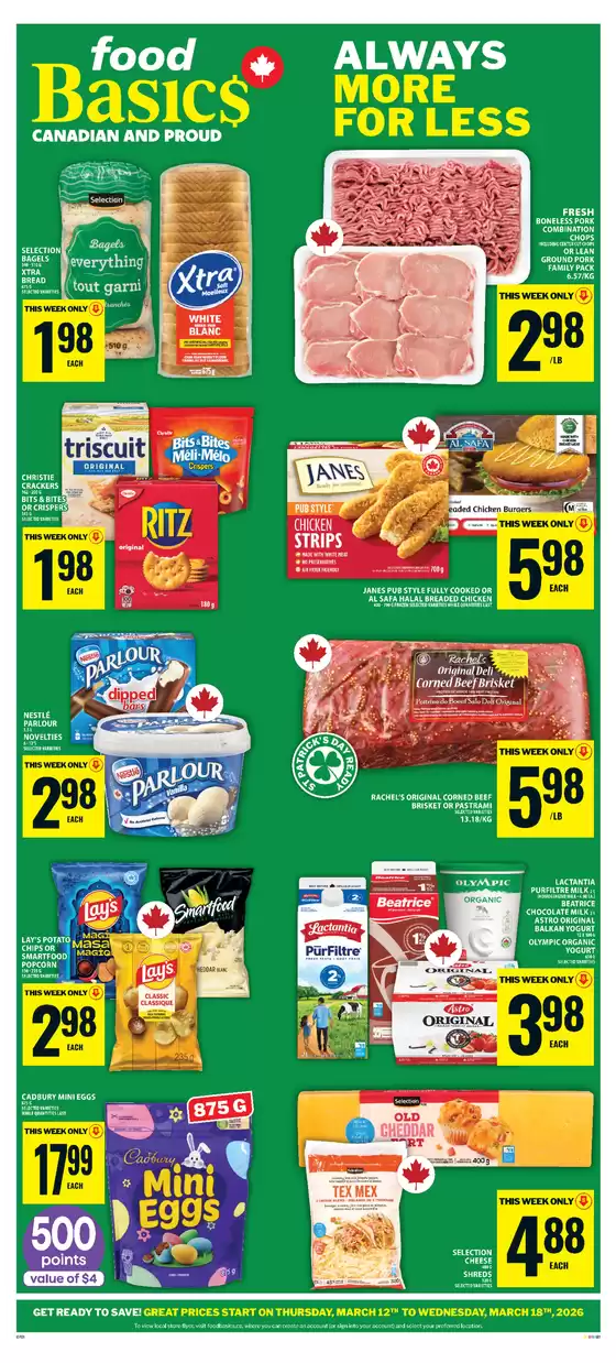Food Basics catalogue in Guelph | Attractive special offers for everyone | 2026-03-12T00:00:00.000Z - 2026-03-18T00:00:00.000Z