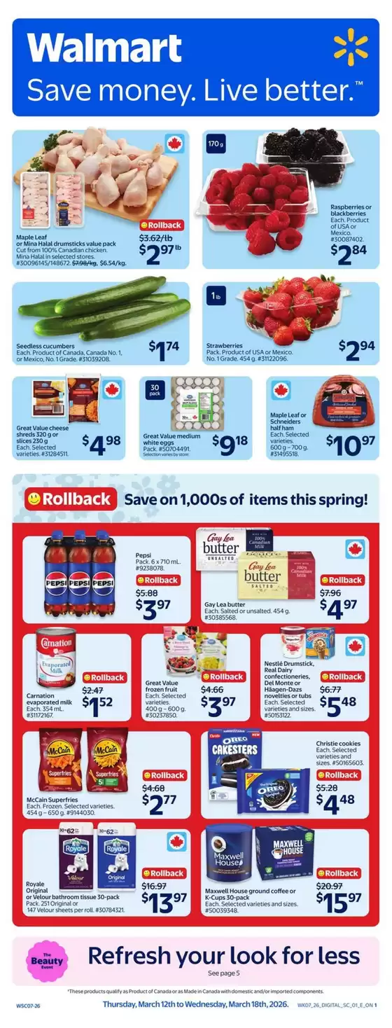 Walmart catalogue in Swift Current | Walmart flyer | 2026-03-12T00:00:00.000Z - 2026-03-18T00:00:00.000Z