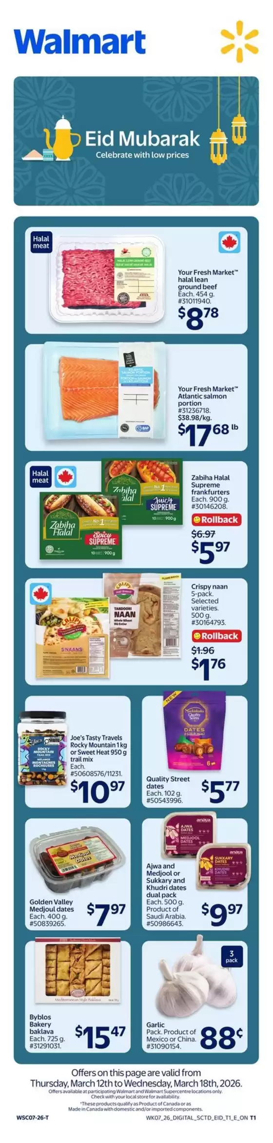Walmart catalogue in Guelph | Current deals and offers | 2026-03-12T00:00:00.000Z - 2026-03-18T00:00:00.000Z