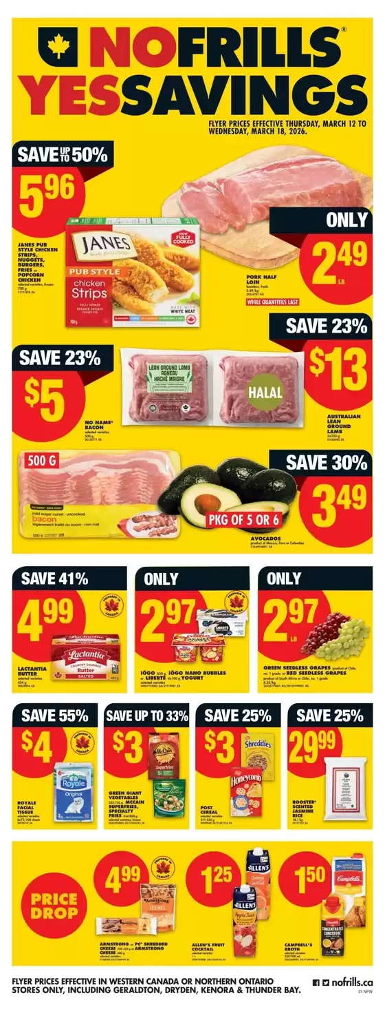 No Frills catalogue in Moosomin | Offers for bargain hunters | 2026-03-12T00:00:00.000Z - 2026-03-18T00:00:00.000Z