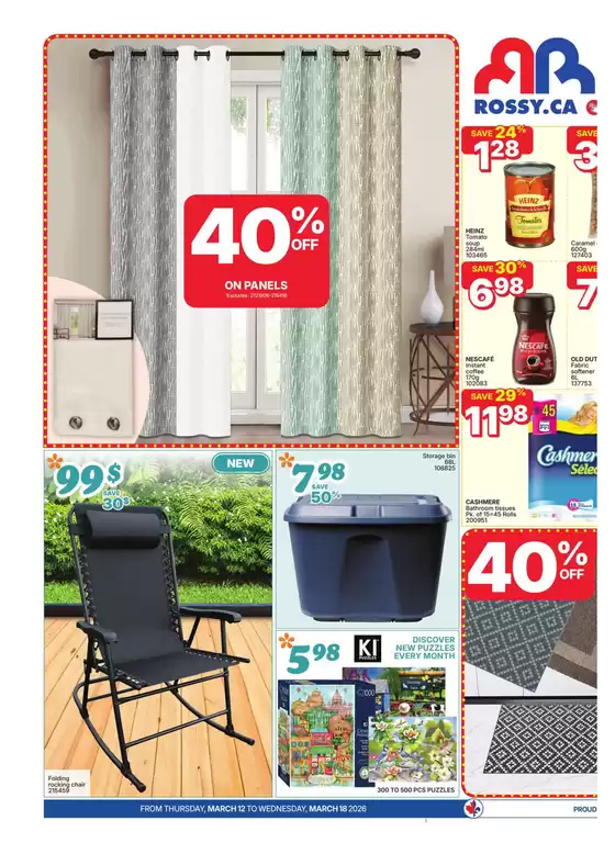 Rossy catalogue in Charlottetown (Prince Edward Island) | Our best offers for you | 2026-03-12T00:00:00.000Z - 2026-03-18T00:00:00.000Z