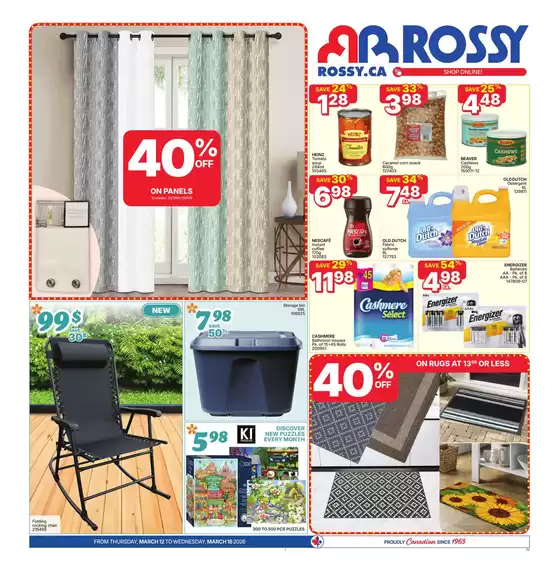 Rossy catalogue in Charlottetown (Prince Edward Island) | Top offers for smart savers | 2026-03-12T00:00:00.000Z - 2026-03-18T00:00:00.000Z