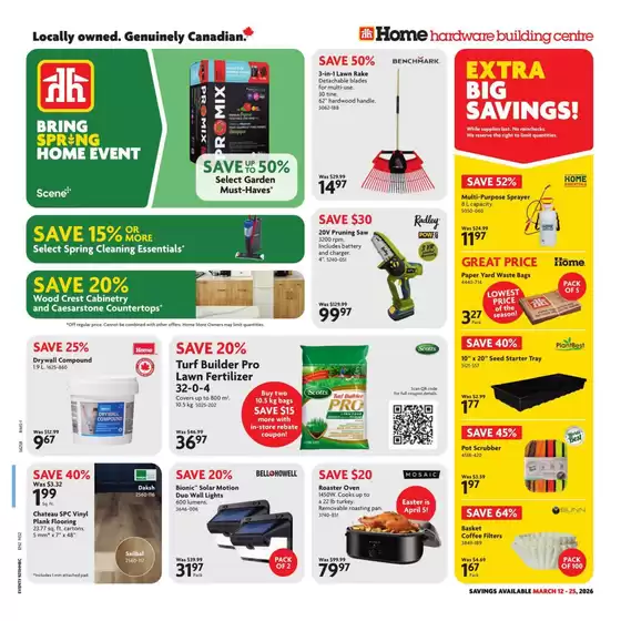 Home Hardware catalogue in Edmonton | Current deals and offers | 2026-03-12T00:00:00.000Z - 2026-03-25T00:00:00.000Z