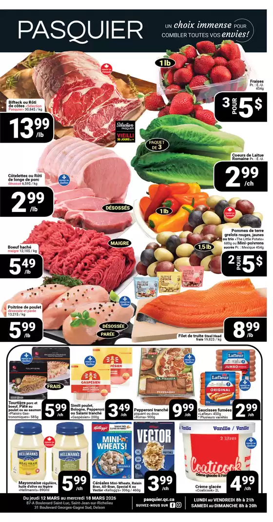 Pasquier catalogue in Toronto | Circulaire du 12 au 18 mars | 2026-03-12T00:00:00.000Z - 2026-03-18T00:00:00.000Z