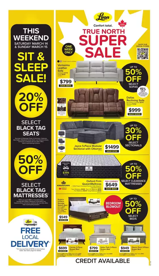 Leon's catalogue in Laval | Top deals for all customers | 2026-03-12T00:00:00.000Z - 2026-03-18T00:00:00.000Z