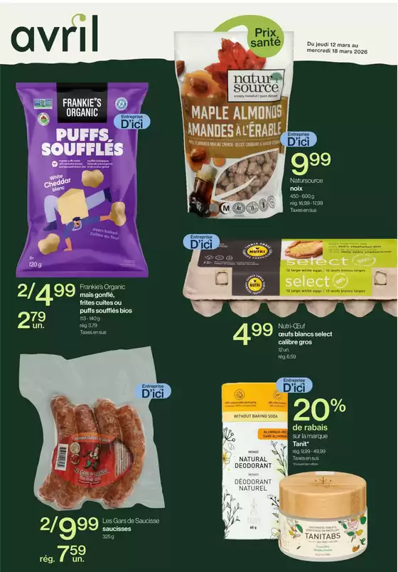 Avril catalogue in Barrie | Circulaire | 2026-03-12T00:00:00.000Z - 2026-03-18T00:00:00.000Z