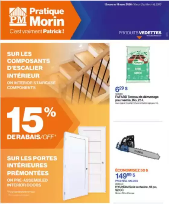 Patrick Morin catalogue in London | 15 % de rabais  | 2026-03-13T00:00:00.000Z - 2026-03-18T00:00:00.000Z