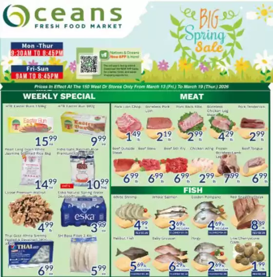 Oceans Fresh Food Market catalogue in South Bruce Peninsula | Enjoy Special deals everyday | 2026-03-13T00:00:00.000Z - 2026-03-19T00:00:00.000Z