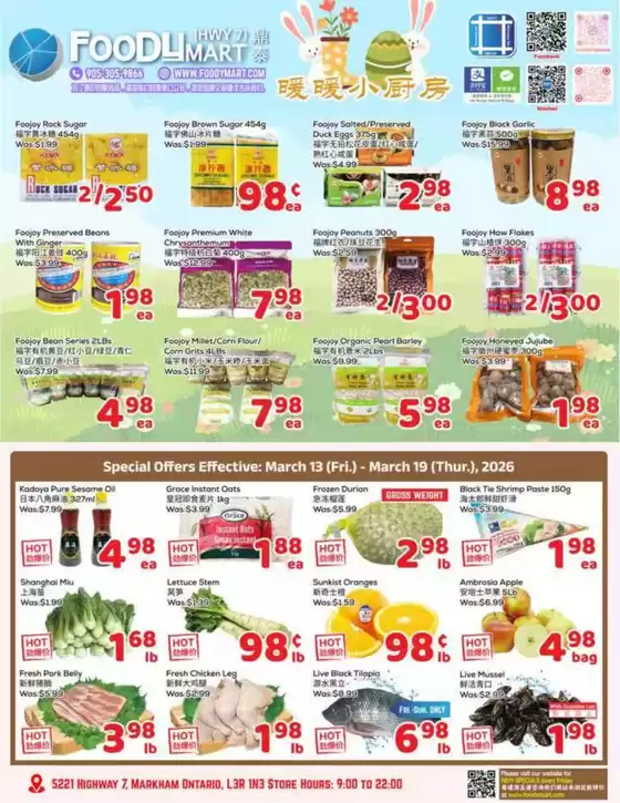 Foody Mart catalogue in South Bruce Peninsula | Weekly specials  | 2026-03-13T00:00:00.000Z - 2026-03-19T00:00:00.000Z
