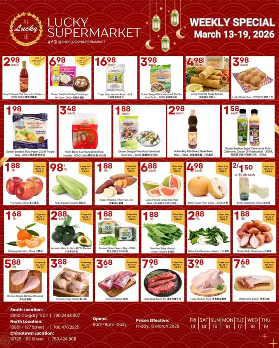 Lucky Supermarket catalogue in South Bruce Peninsula | Weekly specials  | 2026-03-13T00:00:00.000Z - 2026-03-19T00:00:00.000Z