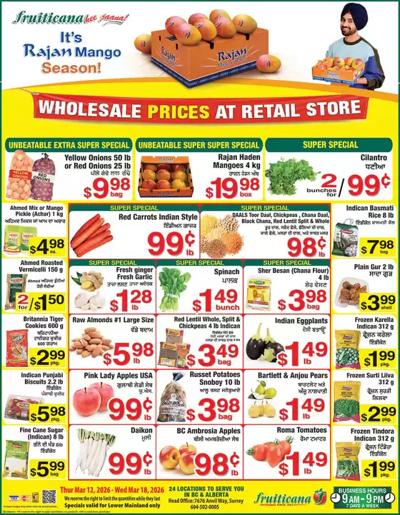 Fruiticana catalogue in South Bruce Peninsula | Wholesale prices at retail store | 2026-03-13T00:00:00.000Z - 2026-03-18T00:00:00.000Z