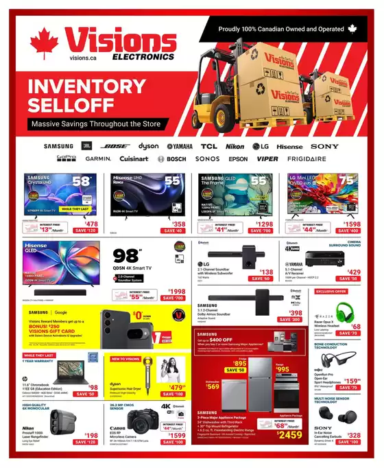 Visions Electronics catalogue in Calgary | Weekly flyer  | 2026-03-13T00:00:00.000Z - 2026-03-19T00:00:00.000Z