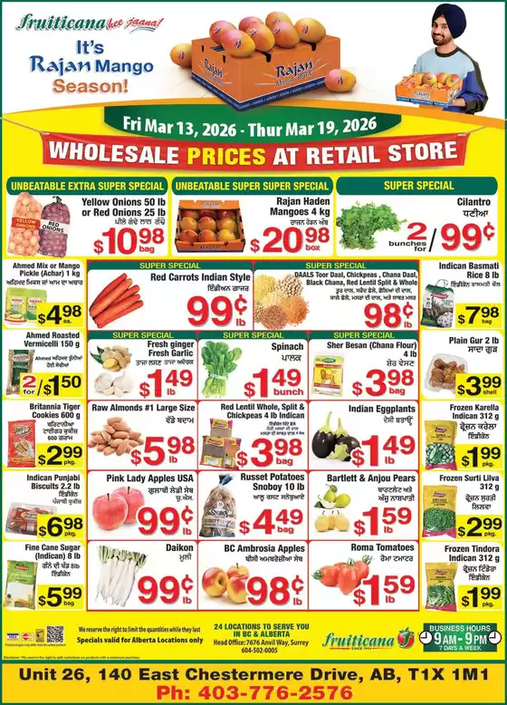 Fruiticana catalogue in Belleville | Our best deals for you | 2026-03-13T00:00:00.000Z - 2026-03-19T00:00:00.000Z