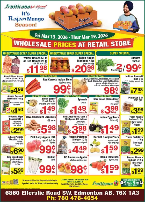 Fruiticana catalogue in Belleville | Great offer for bargain hunters | 2026-03-13T00:00:00.000Z - 2026-03-19T00:00:00.000Z