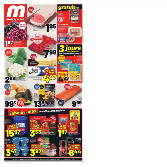 Metro catalogue in Beloeil | Discounts and promotions | 2026-03-19T00:00:00.000Z - 2026-03-25T00:00:00.000Z
