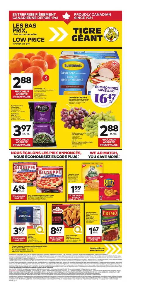 Giant Tiger catalogue in Comber ON | Great discounts on selected products | 2026-03-18T00:00:00.000Z - 2026-03-24T00:00:00.000Z