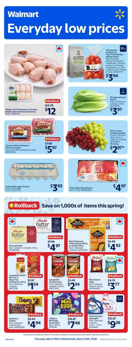 Walmart catalogue in La Malbaie | Walmart flyer | 2026-03-19T00:00:00.000Z - 2026-03-25T00:00:00.000Z