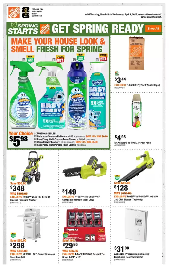 Home Depot catalogue in Bowmanville | Exclusive deals and bargains | 2026-03-19T00:00:00.000Z - 2026-04-01T00:00:00.000Z