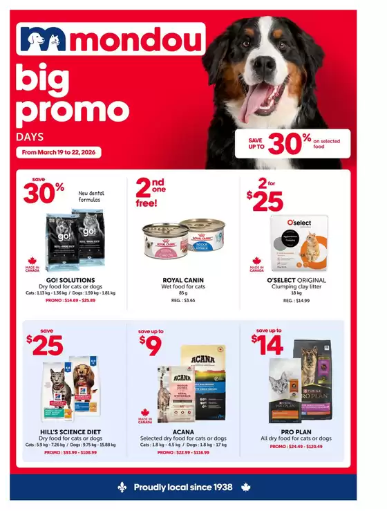 Mondou catalogue in Kingston | Flyer | 2026-03-19T00:00:00.000Z - 2026-03-22T00:00:00.000Z