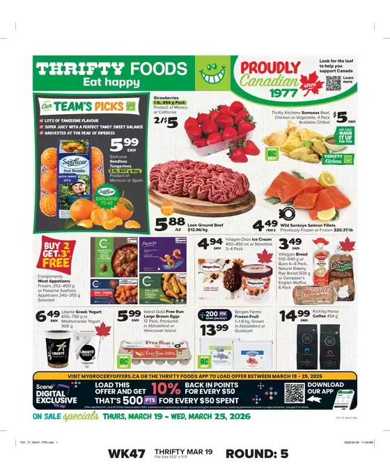 Thrifty Foods catalogue in Kingston | Save now with our deals | 2026-03-19T00:00:00.000Z - 2026-03-25T00:00:00.000Z