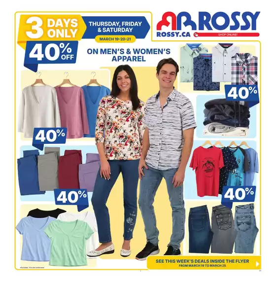 Rossy catalogue in Niagara Falls | Exclusive bargains | 2026-03-19T00:00:00.000Z - 2026-03-25T00:00:00.000Z