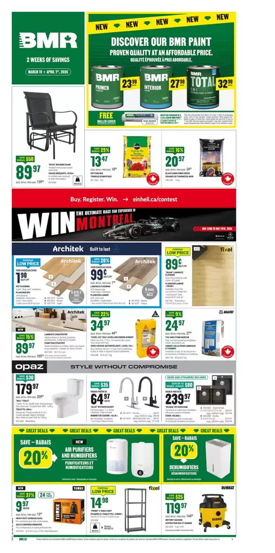 BMR catalogue in Gatineau | Special offers for you | 2026-03-19T00:00:00.000Z - 2026-04-01T00:00:00.000Z