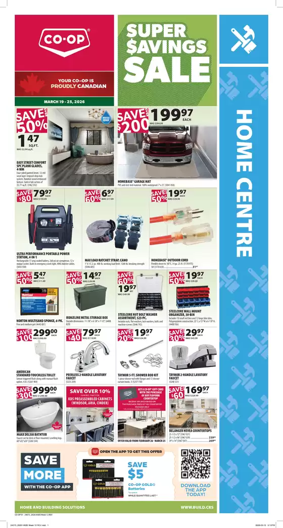 Co-op Home Centre catalogue in Vaughan | Super Savings Sale | 2026-03-19T00:00:00.000Z - 2026-03-25T00:00:00.000Z