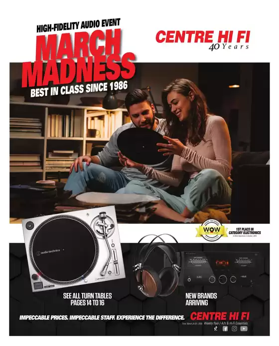 Centre Hi-Fi catalogue in Salaberry-de-Valleyfield | Weekly Flyer | 2026-03-20T00:00:00.000Z - 2026-03-26T00:00:00.000Z