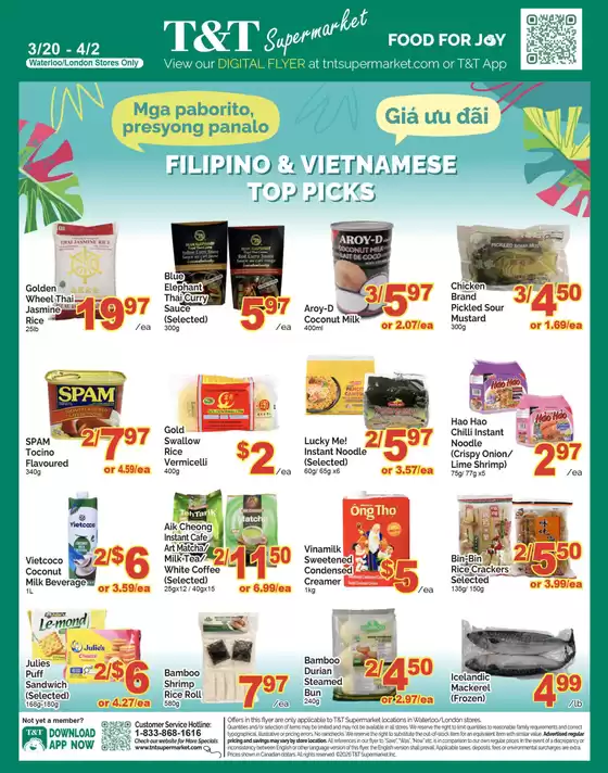 T&T Supermarket catalogue in Coteau-du-Lac | Exclusive deals for our customers | 2026-03-20T00:00:00.000Z - 2026-04-02T00:00:00.000Z