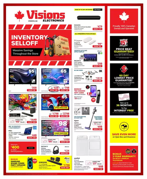 Visions Electronics catalogue in Owen Sound | Flyer | 2026-03-20T00:00:00.000Z - 2026-03-26T00:00:00.000Z