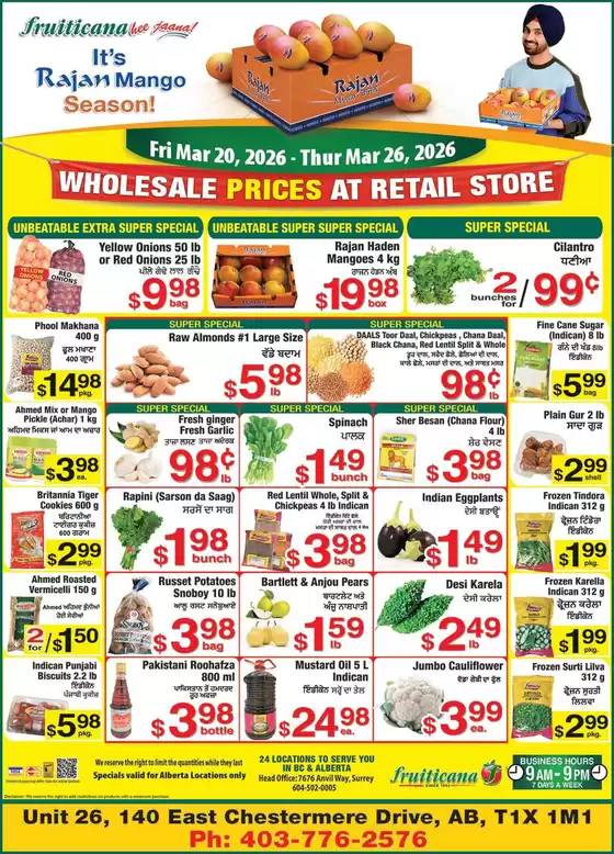 Fruiticana catalogue | Our best offers for you | 2026-03-20T00:00:00.000Z - 2026-03-26T00:00:00.000Z