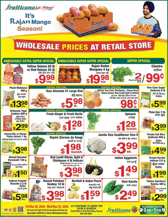 Fruiticana catalogue | Fruiticana flyer | 2026-03-20T00:00:00.000Z - 2026-03-25T00:00:00.000Z