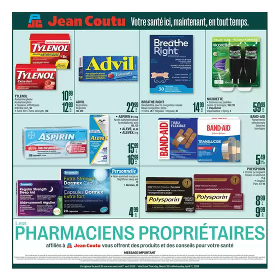 Jean Coutu catalogue in Aylmer QC | Special Insert | 2026-03-26T00:00:00.000Z - 2026-04-01T00:00:00.000Z