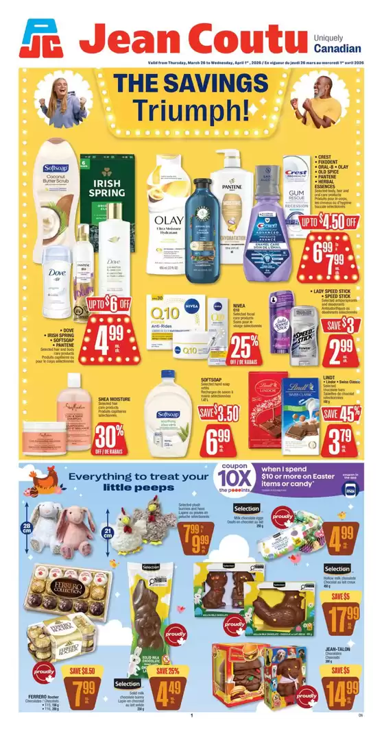 Jean Coutu catalogue in Saint John | Top offers for all bargain hunters | 2026-03-26T00:00:00.000Z - 2026-04-01T00:00:00.000Z