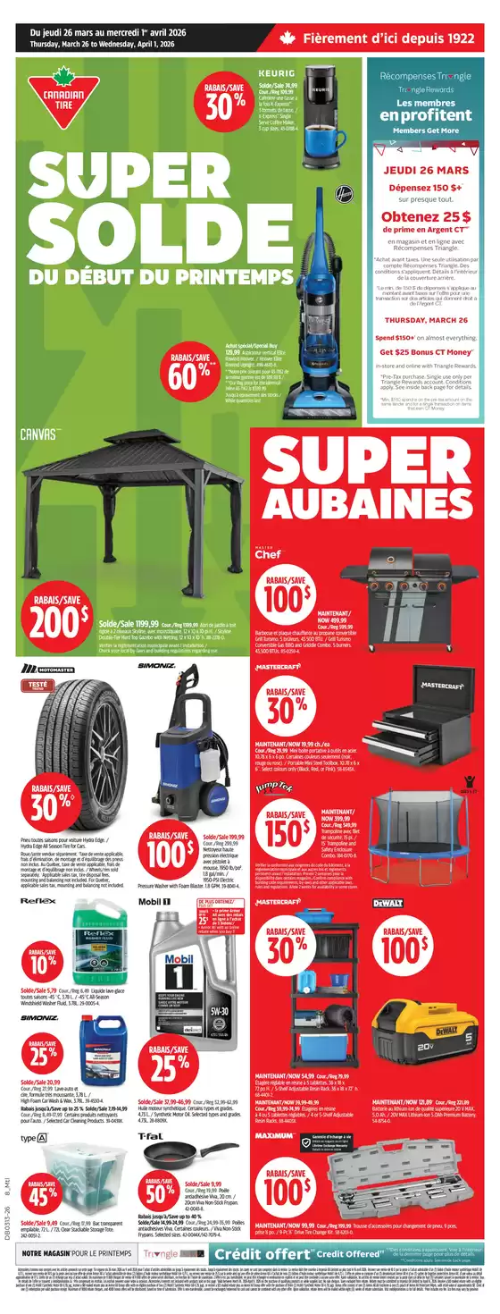 Canadian Tire catalogue in Saskatoon | Discover attractive offers | 2026-03-26T00:00:00.000Z - 2026-04-01T00:00:00.000Z
