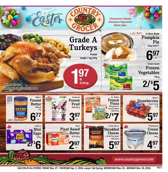 Country Grocer catalogue in Fort Frances | Save now with our deals | 2026-03-25T00:00:00.000Z - 2026-04-02T00:00:00.000Z