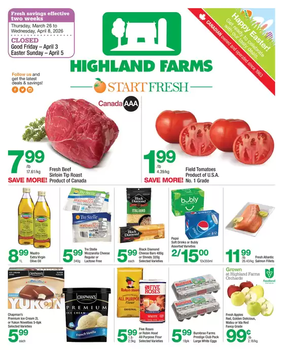 Highland Farms catalogue in Truro | Highland Farms flyer | 2026-03-26T00:00:00.000Z - 2026-04-08T00:00:00.000Z